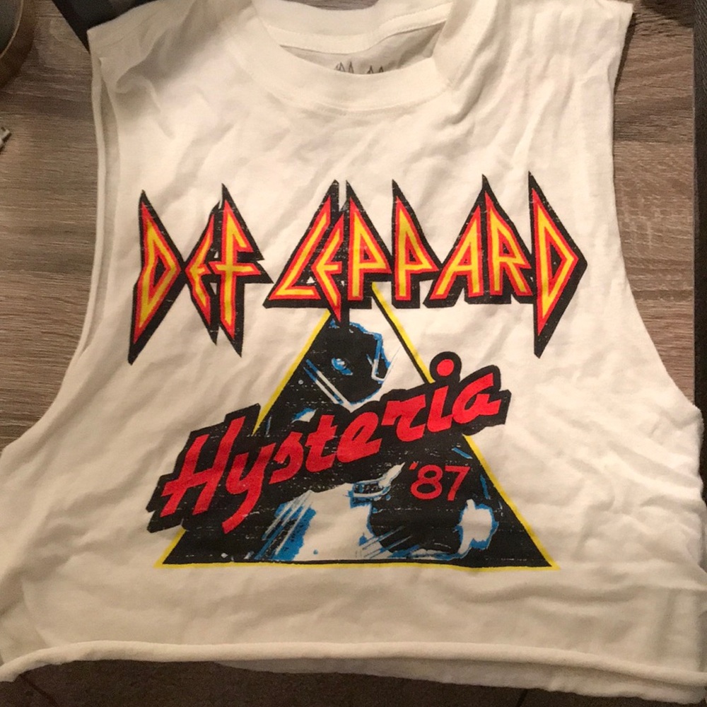 🆕Def Leppard crop top